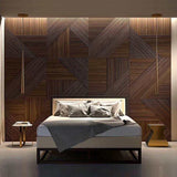 Euclid Stained Wooden Wall Panel--New