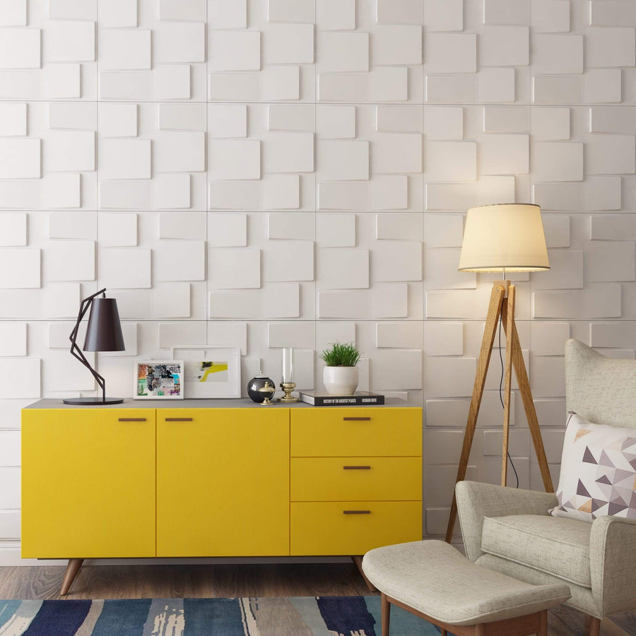 Rubik Square 3D Leather Wall Panel