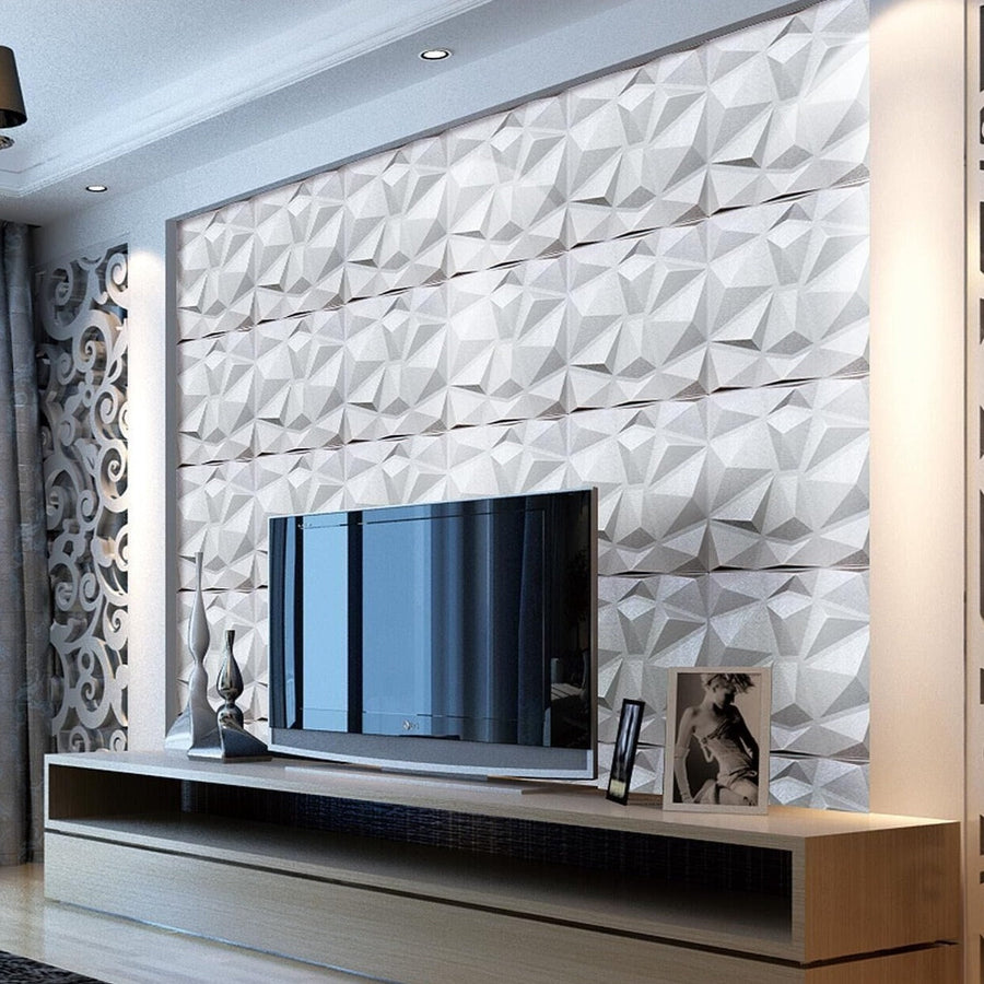 Diamond Fever Square 3D Leather Wall Panel