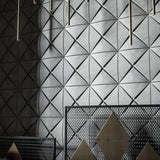 Geometric Diamond 3D Concrete Wall Panel