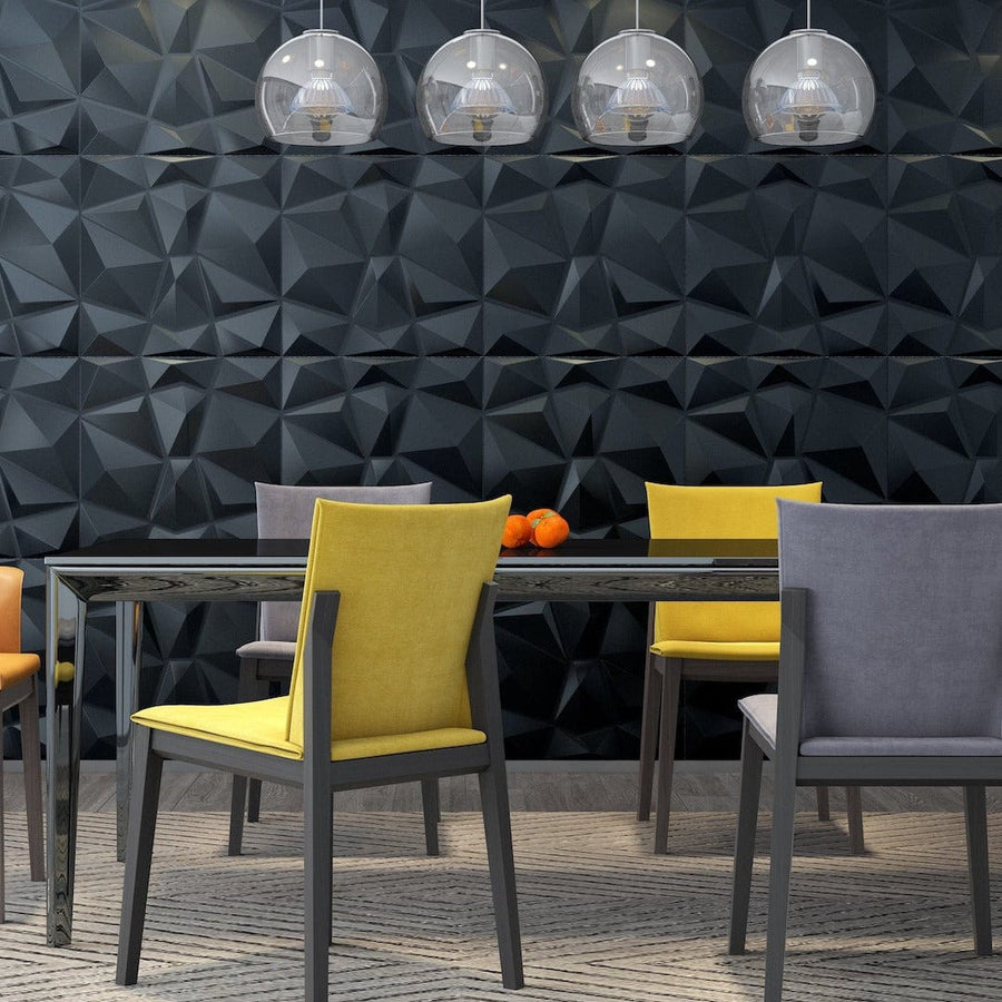 Diamond Fever Square 3D Leather Wall Panel