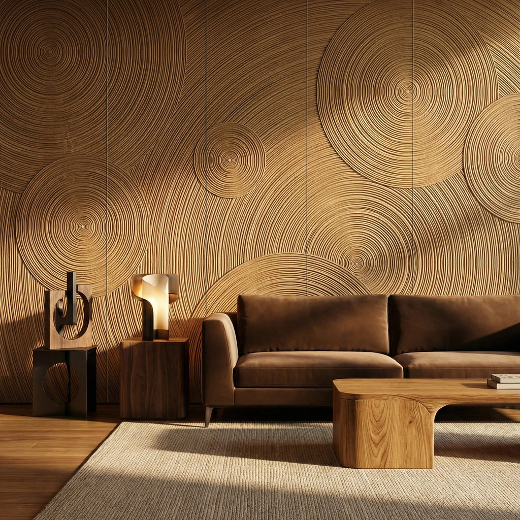 Orbital Ring Grooved Wall Panel