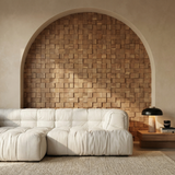 Quadri Wood Mosaic Wall Panel