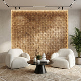 Quadri Wood Mosaic Wall Panel
