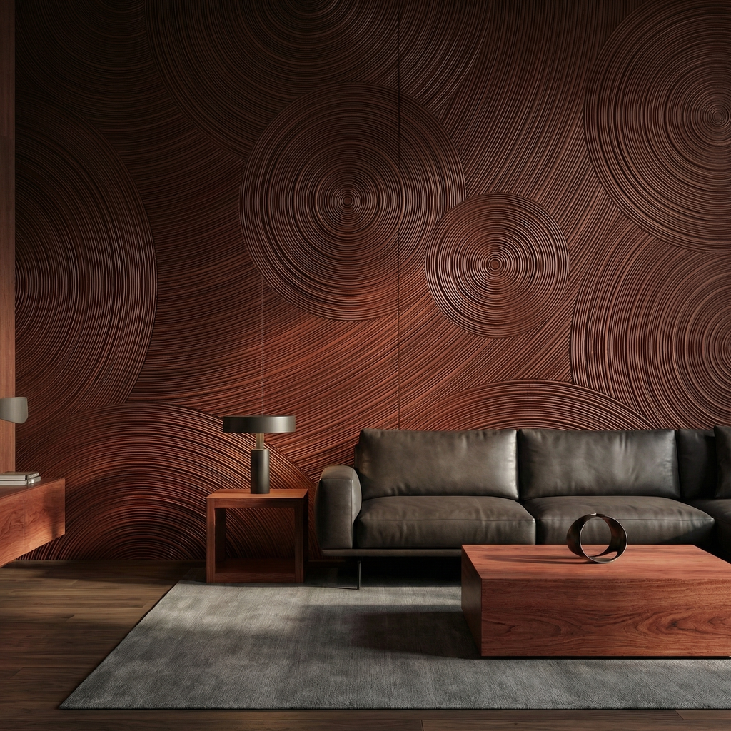 Orbital Ring Grooved Wall Panel