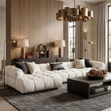 Puff Sofa Chaise Sectional (133")
