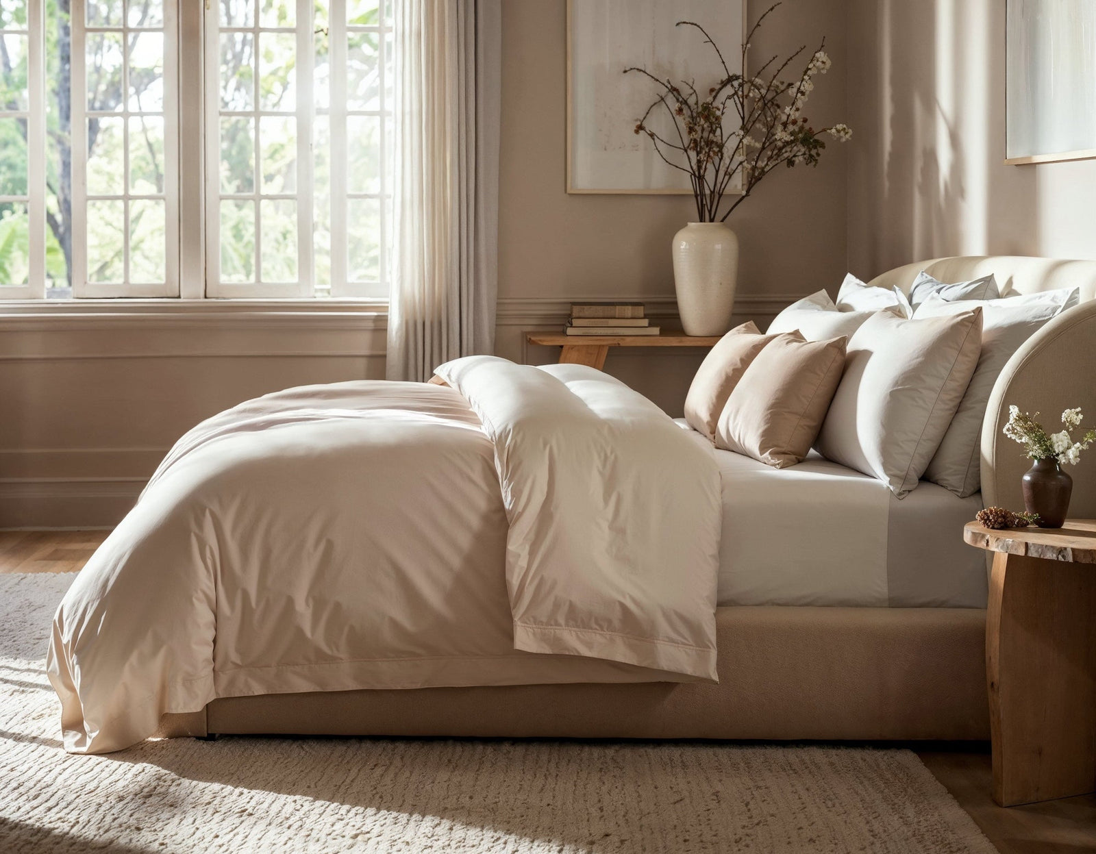 Signature Cotton sateen bedding