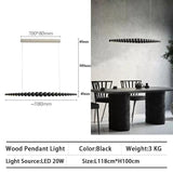 Wooden Beads Chandelier