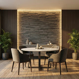 Meza 3D Wood Wall Panel - Brown/Grey/White Tones (Set of 4 or 12) — product image 2
