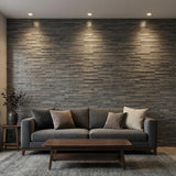 Meza 3D Wood Wall Panel - Brown/Grey/White Tones (Set of 4 or 12) — product image 4