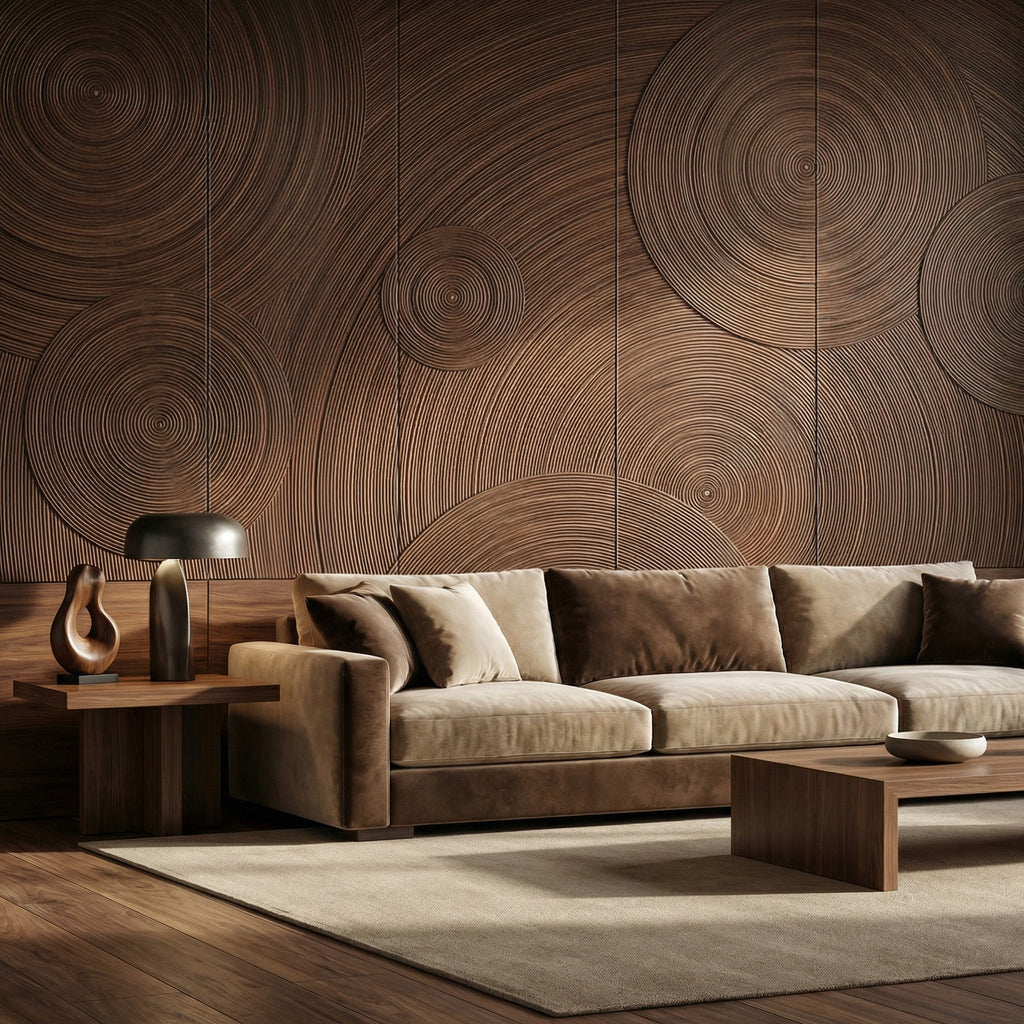 Orbital Ring Grooved Wall Panel