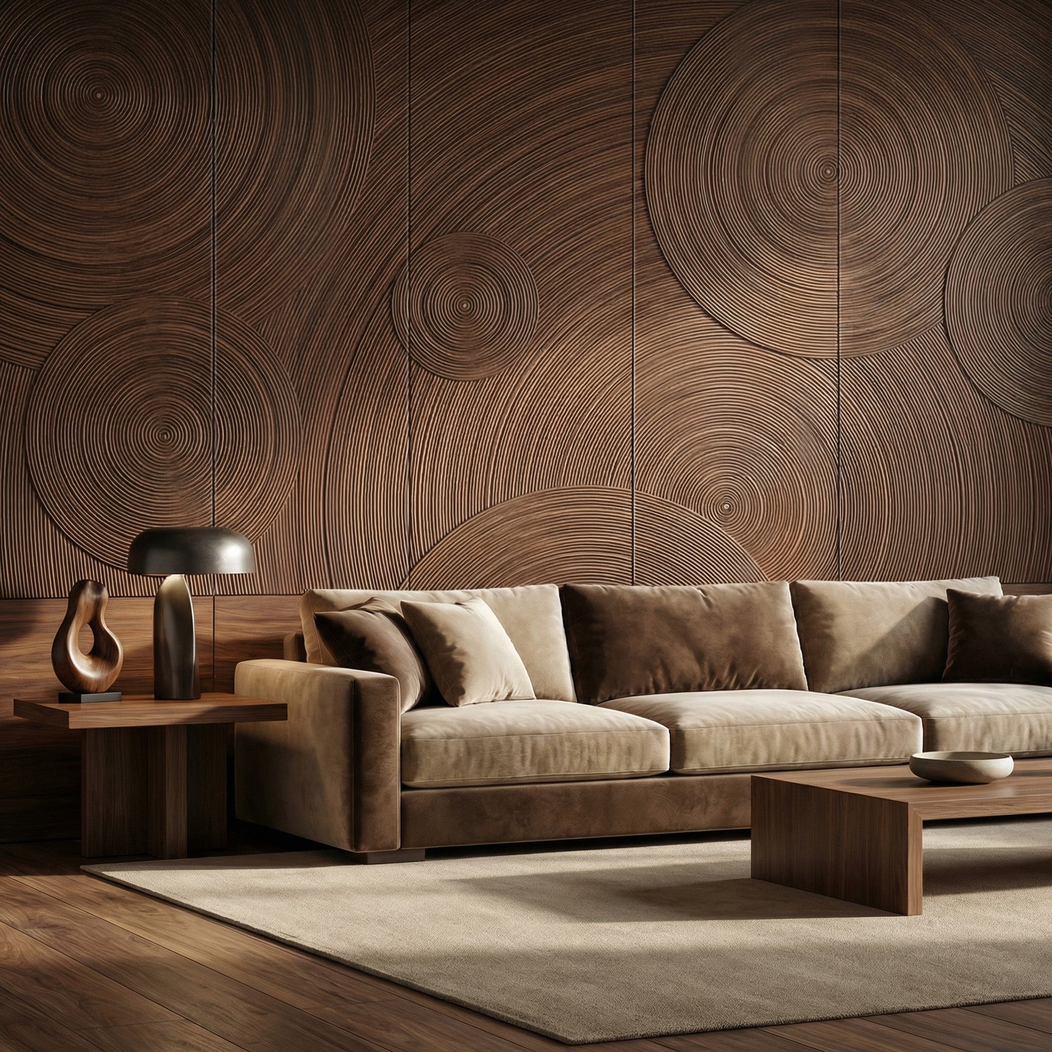 Orbital Ring Grooved Wall Panel