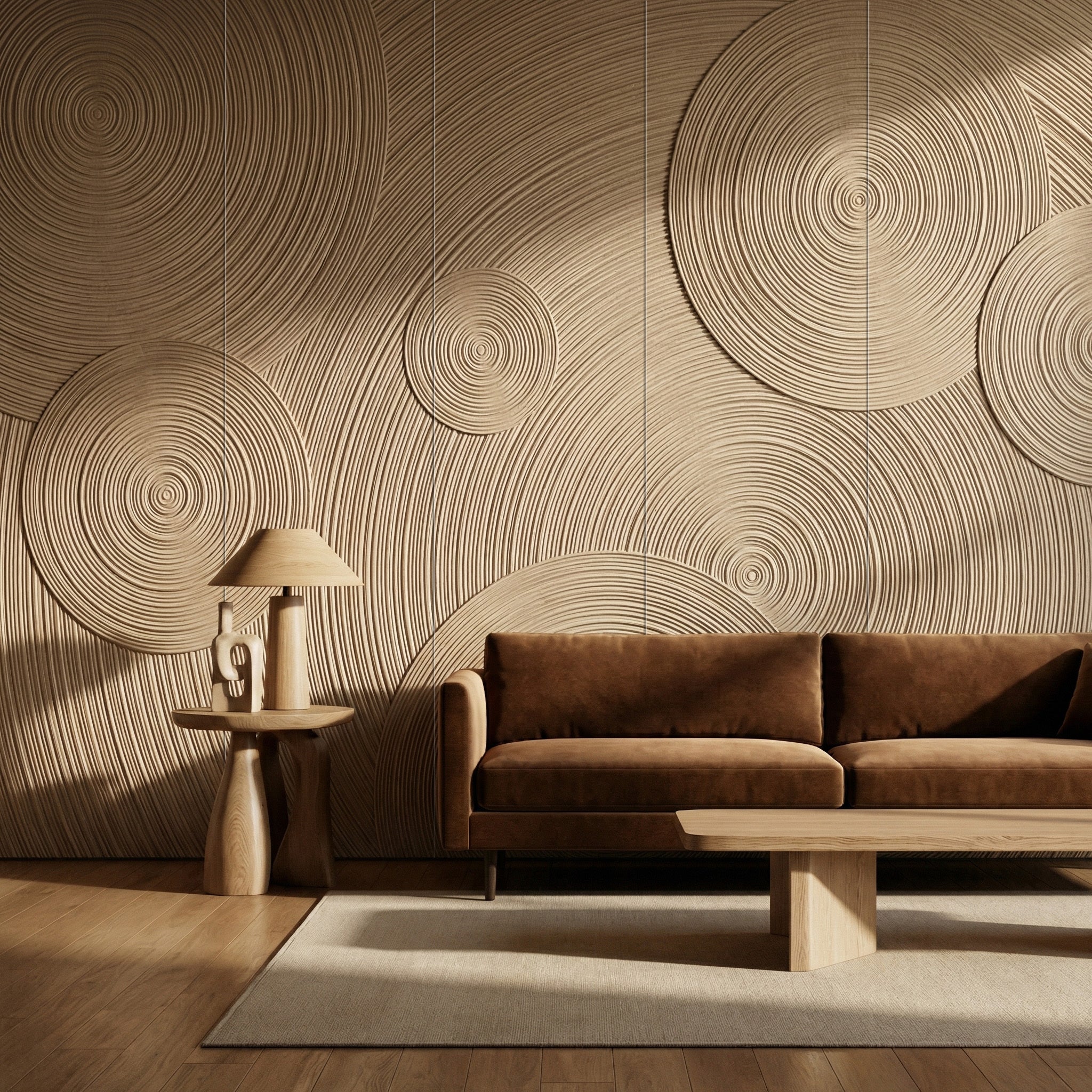 Orbital Ring Grooved Wall Panel